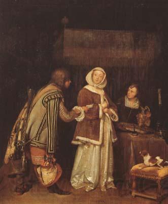 TERBORCH, Gerard The Letter (mk08) Germany oil painting art